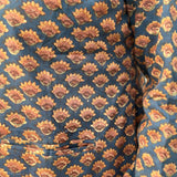 Sea Green Sanganeri Booti Handblock Print Cotton Blazer