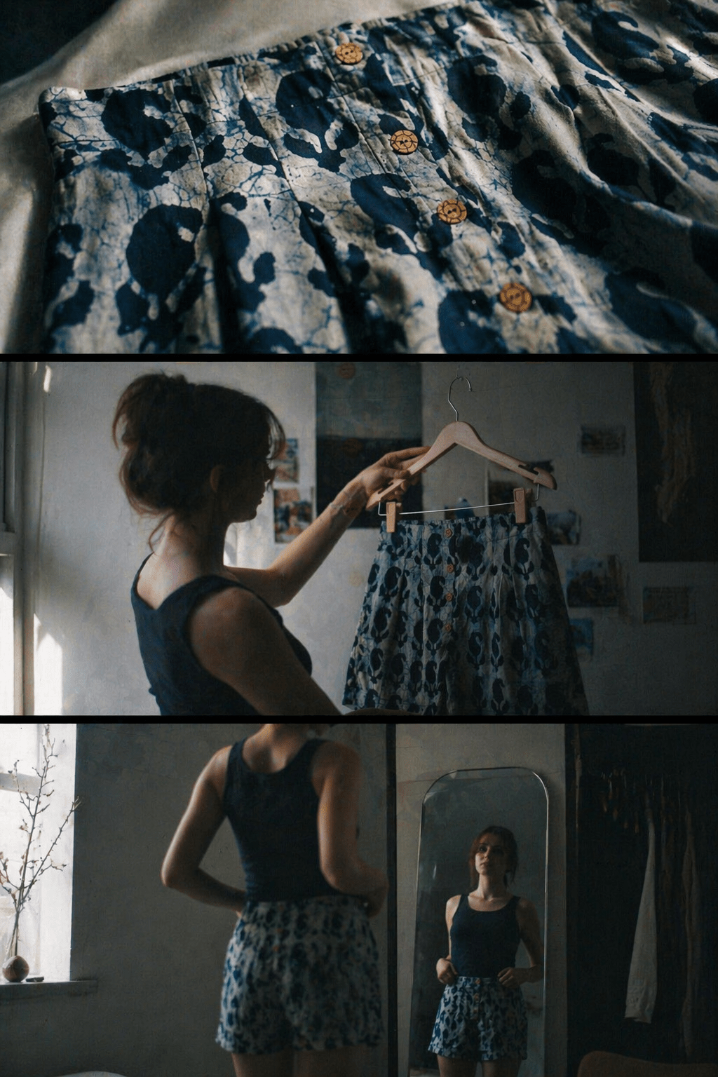 Inky Vibes Paisley Cotton Shorts -Shorts