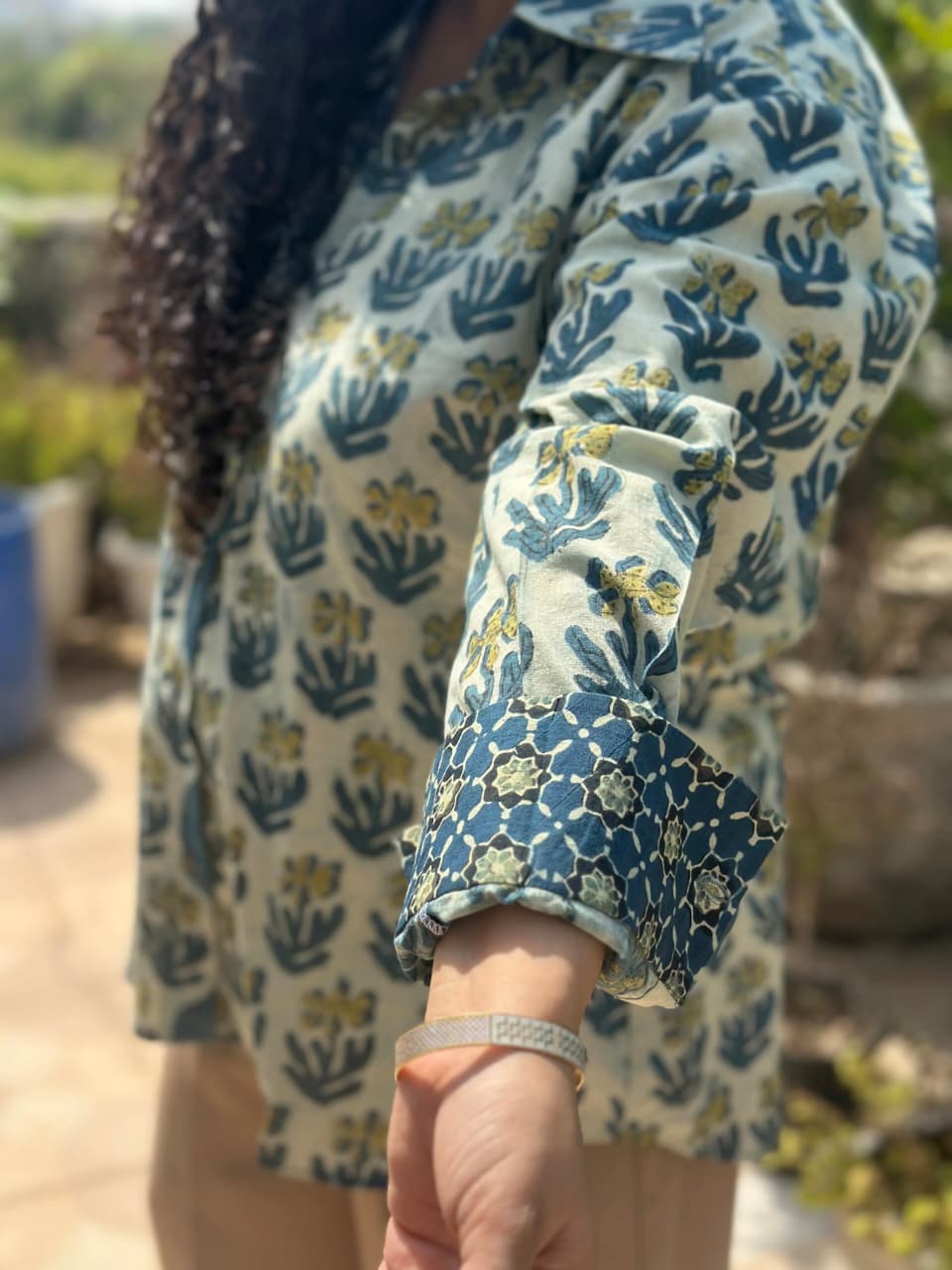 Mehfil- Vanaspati bagru handblock print shirt