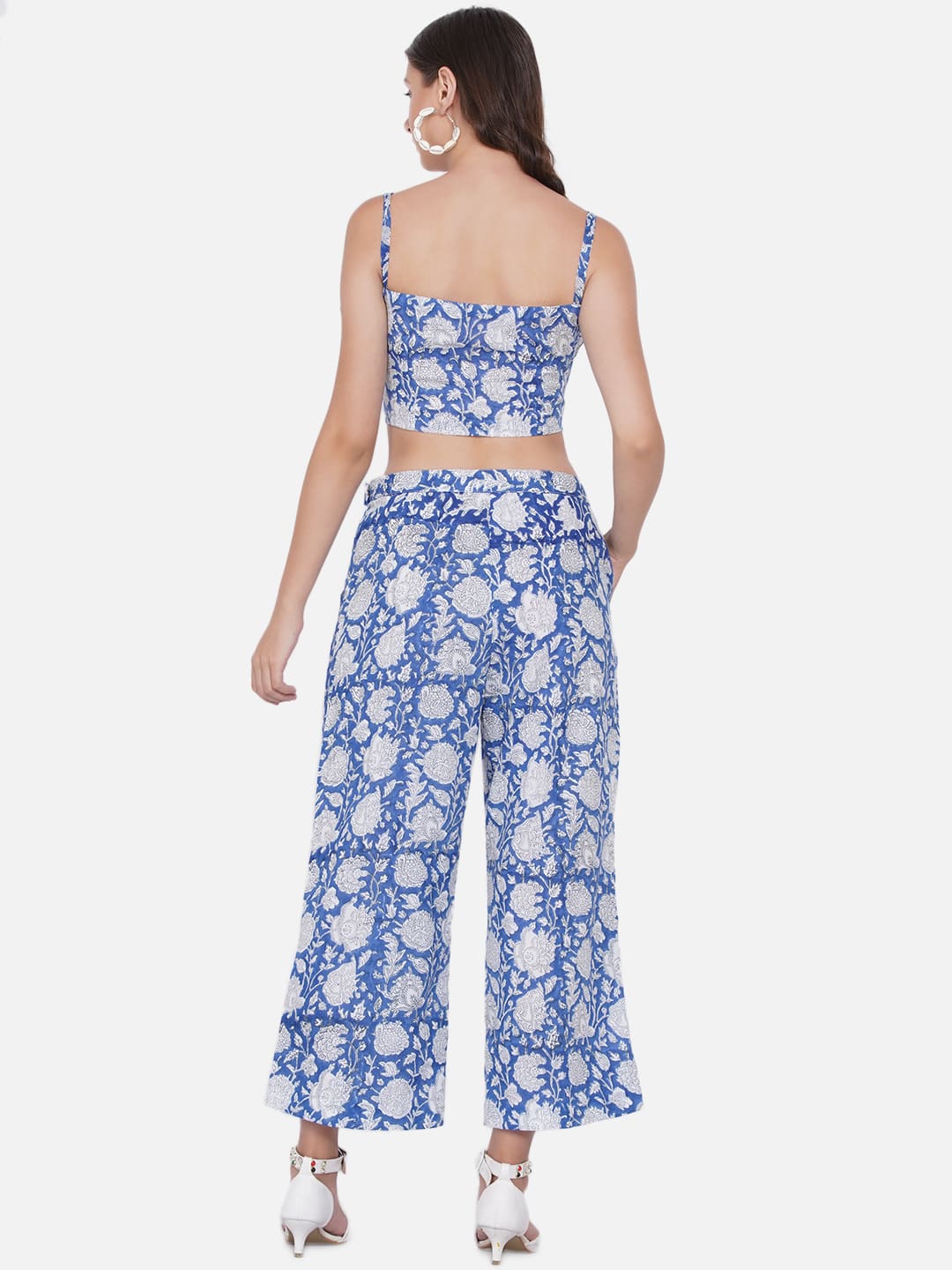 Blue Sanganeri 3 Piece Set