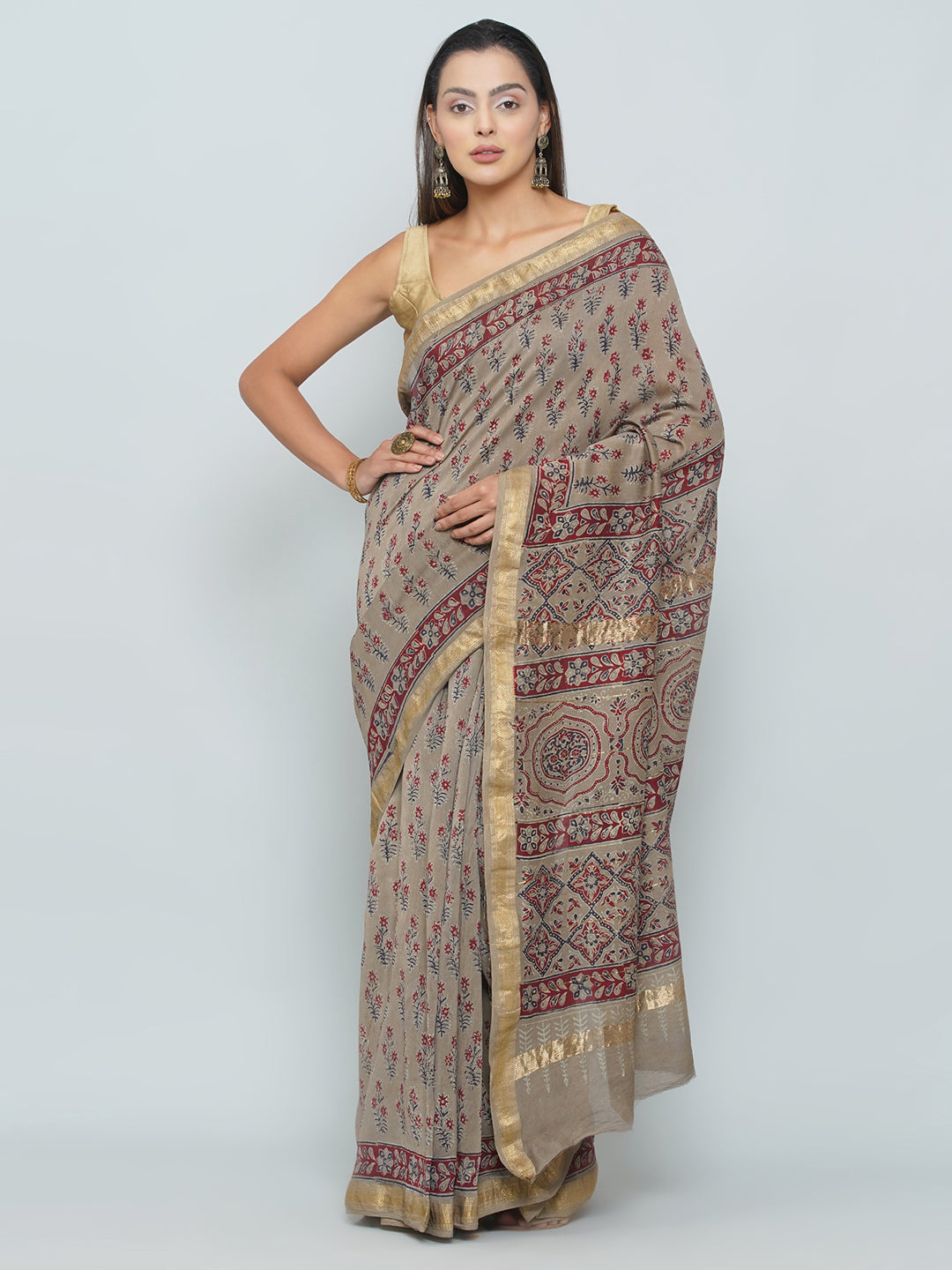 Maheshwari Cotton Saree