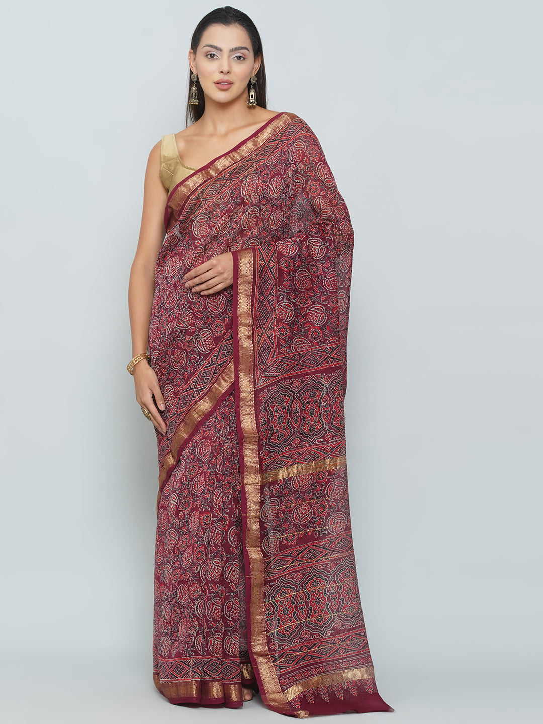 Maheshwari Cotton Saree