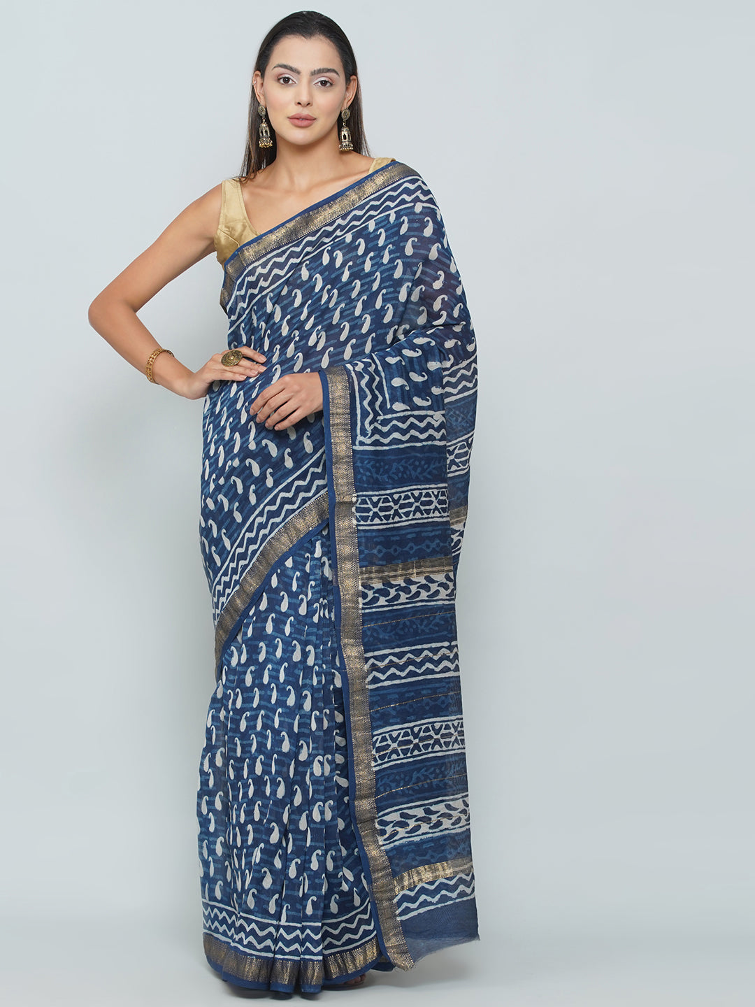 Maheshwari Cotton Saree