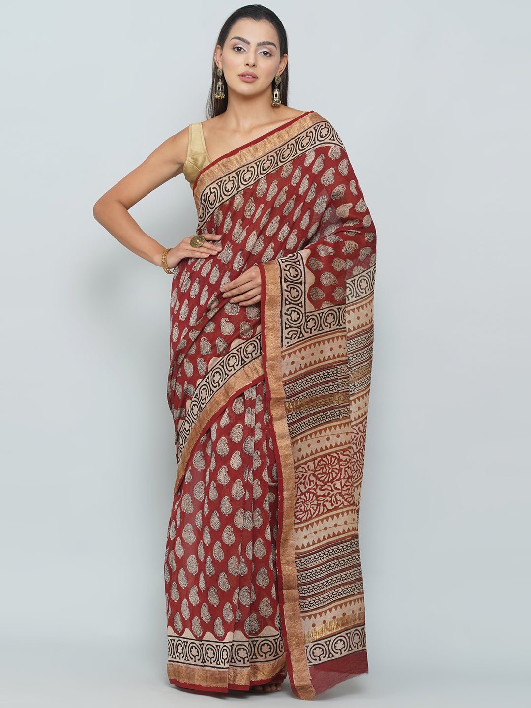 Maheshwari Cotton Saree -