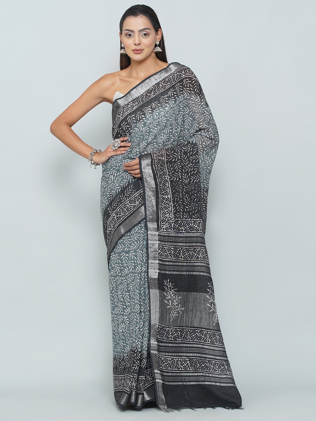 Linen Cotton Saree -