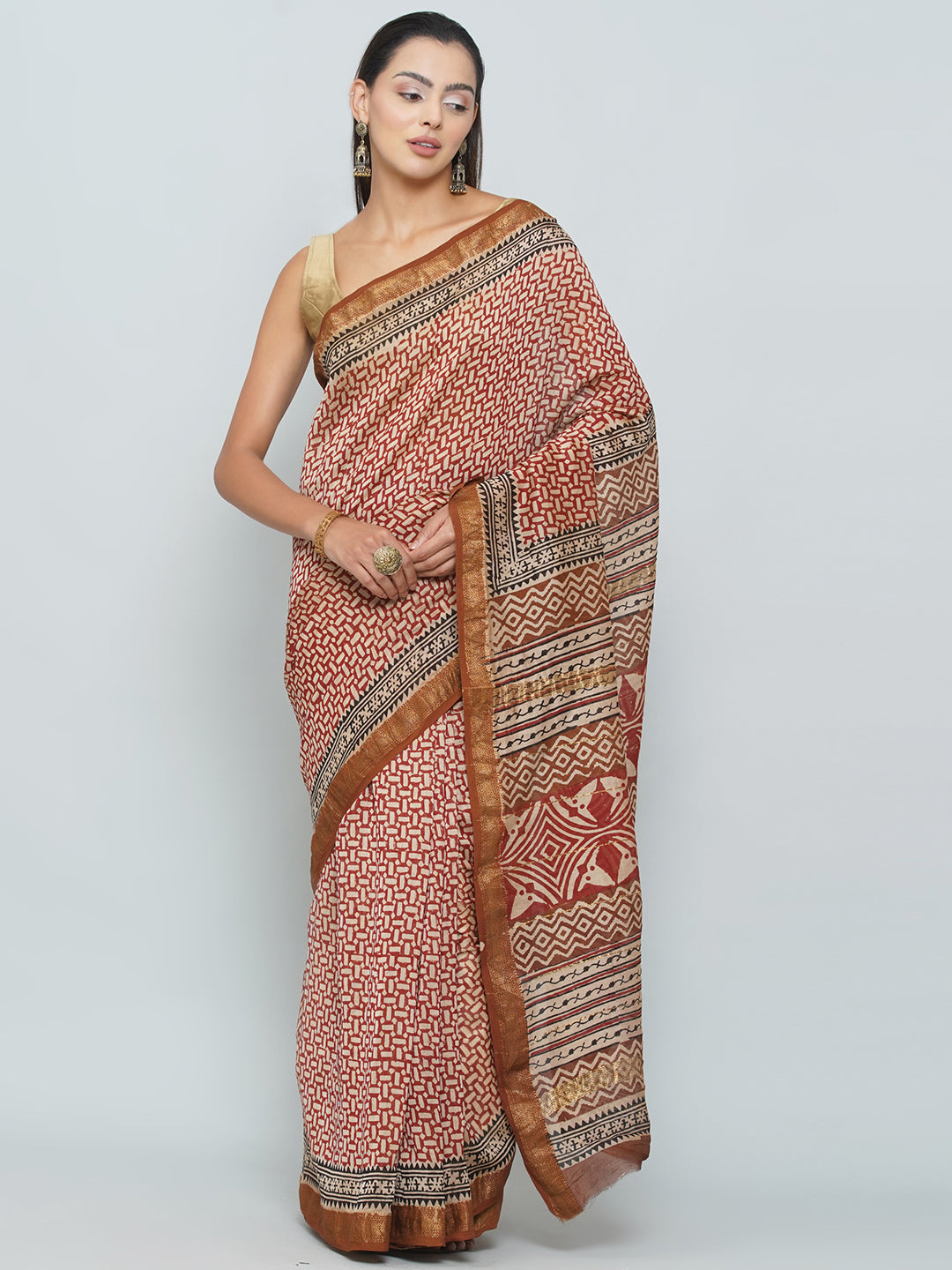 Maheshwari Cotton Saree