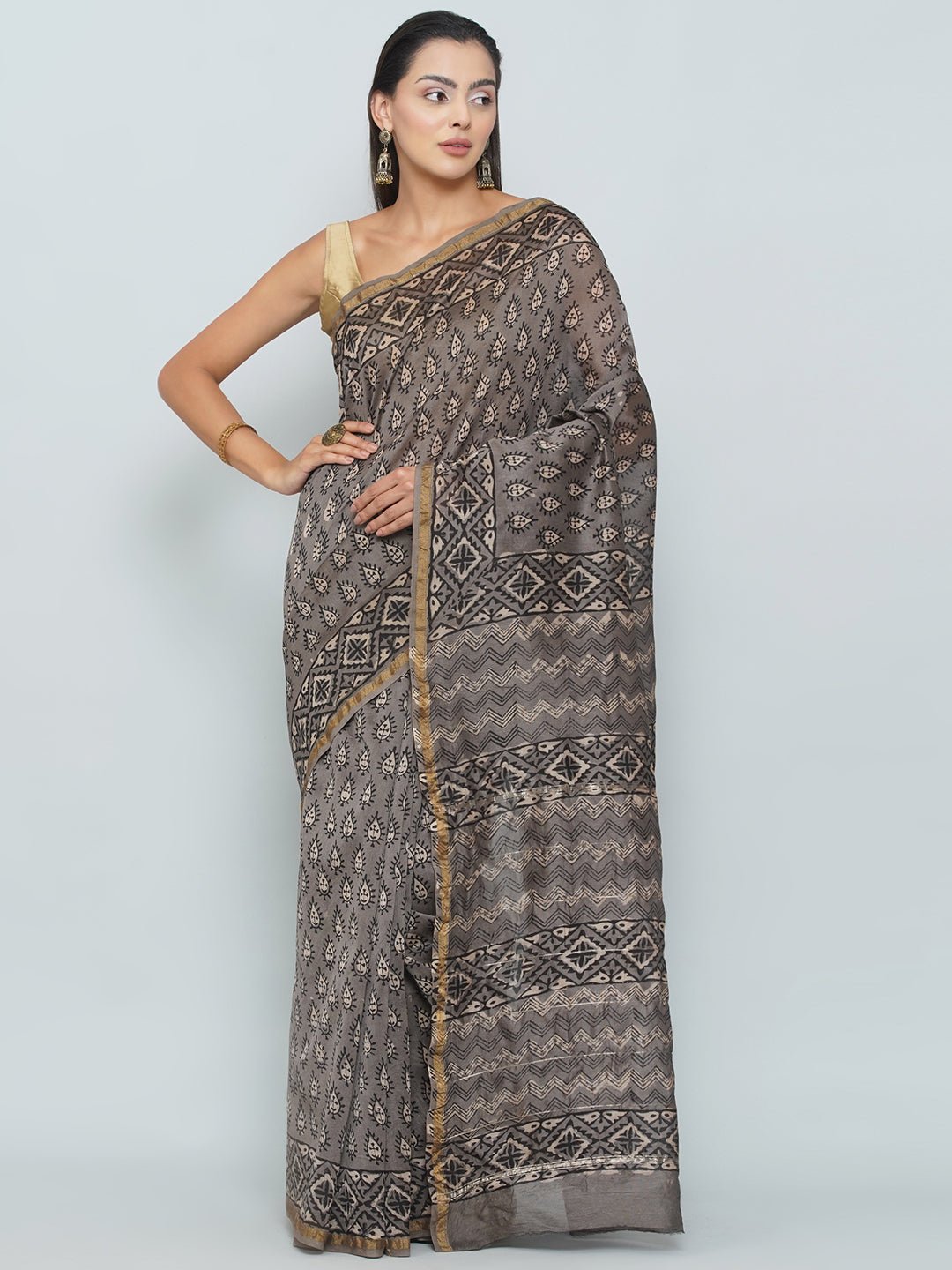 Chanderi Cotton Saree -
