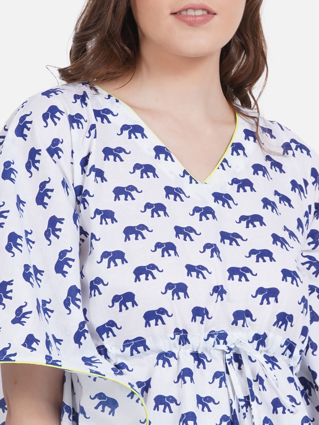 Bagru Kaftan Short Set