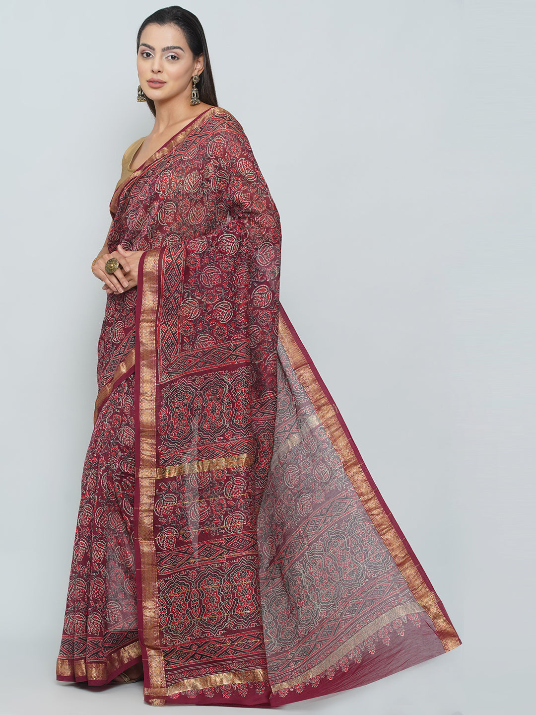 Maheshwari Cotton Saree