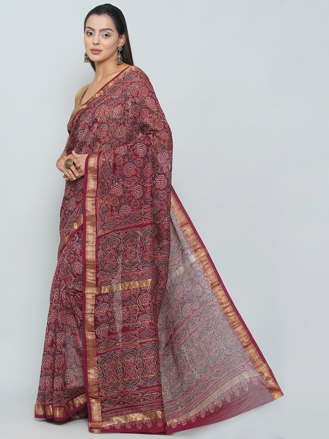Maheshwari Cotton Saree -