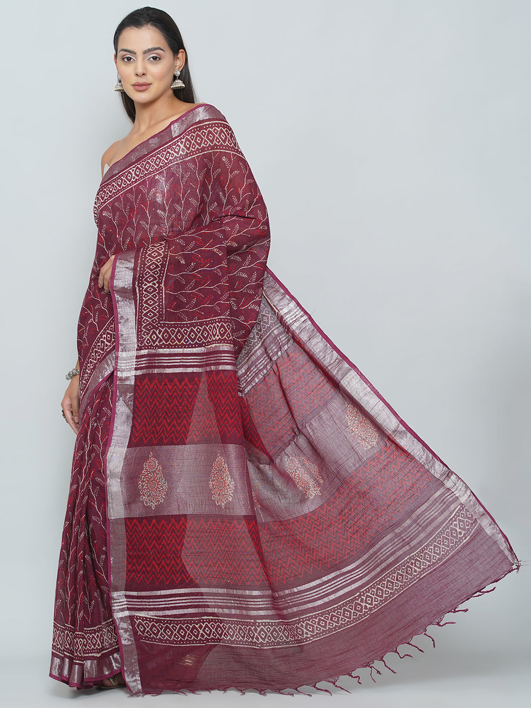 Linen Cotton Saree