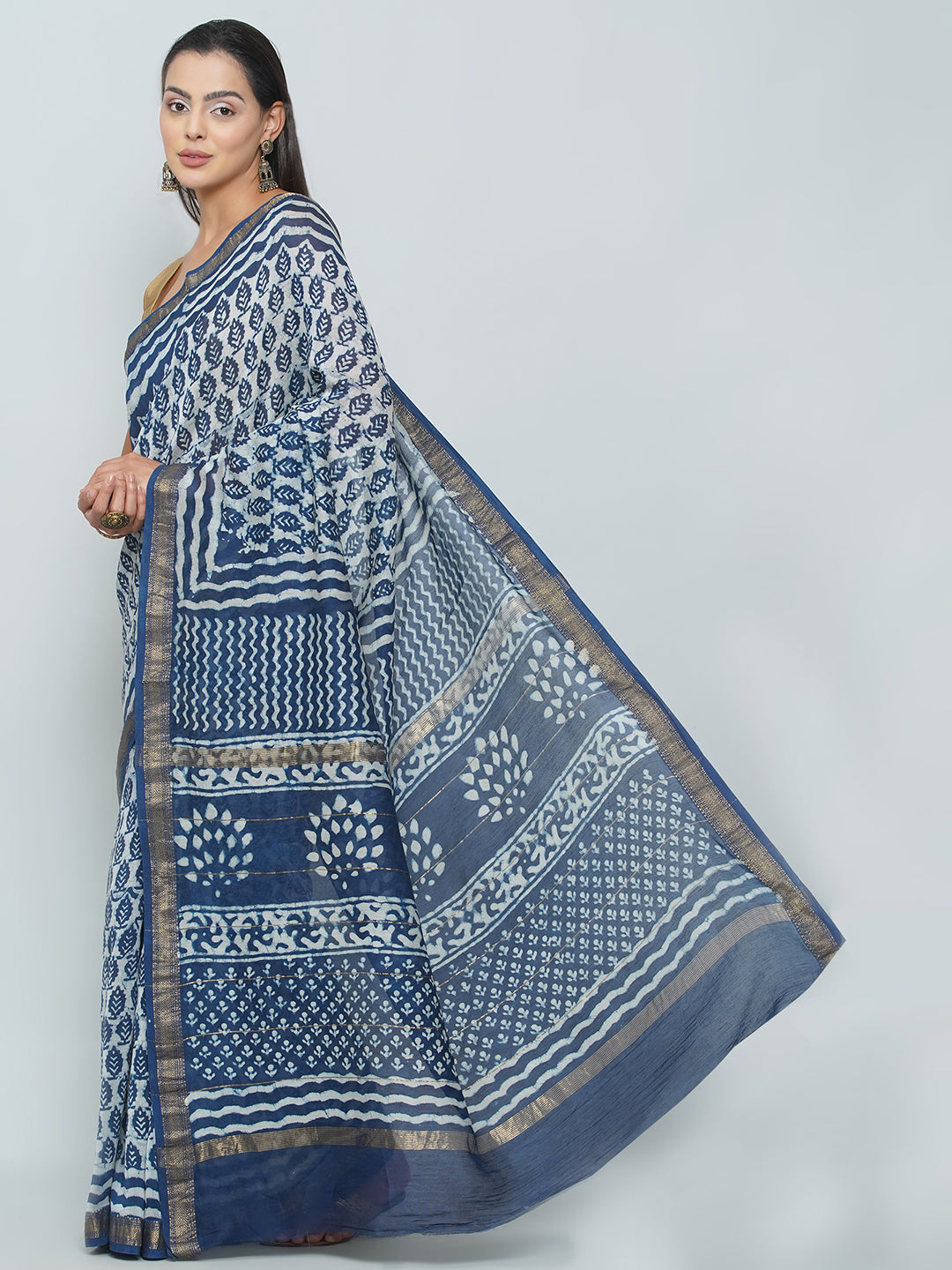 Maheshwari Cotton Saree