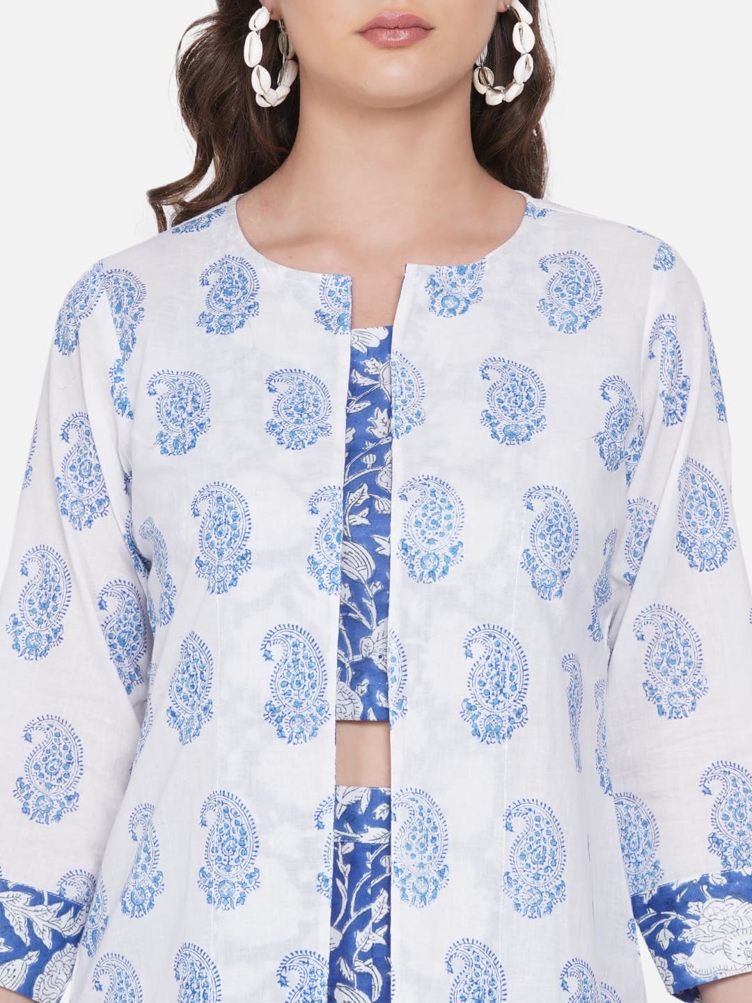 Blue Sanganeri 3 Piece Set