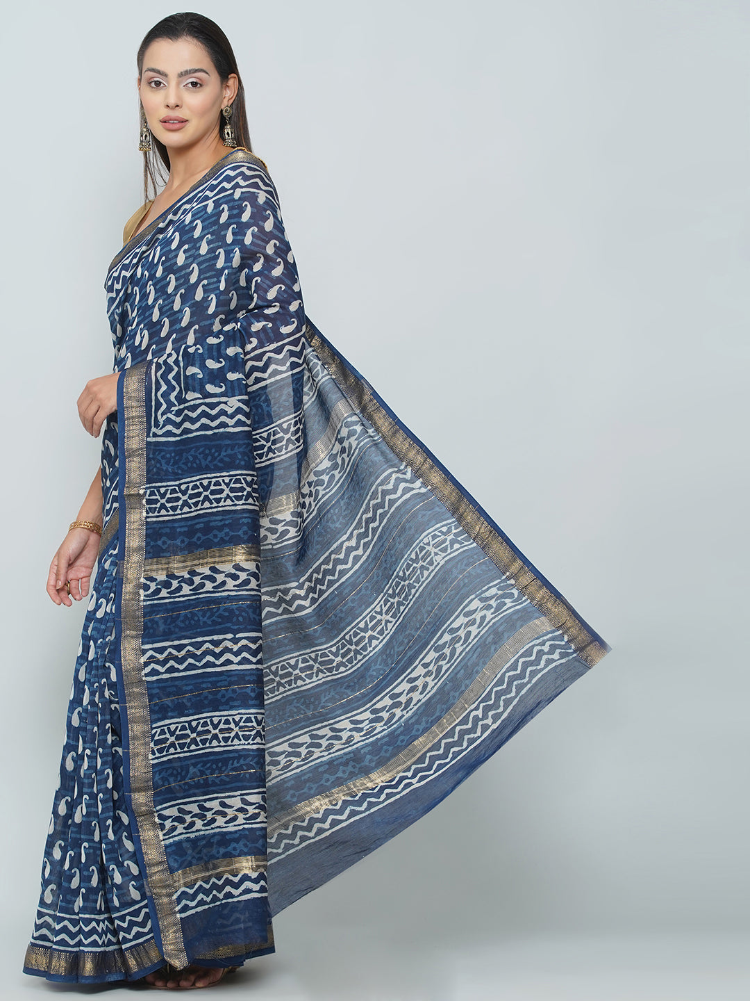Maheshwari Cotton Saree