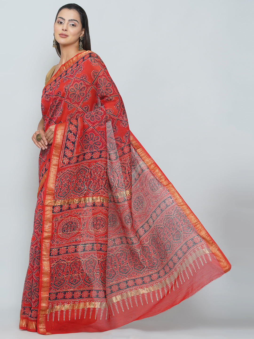 Maheshwari Cotton Saree