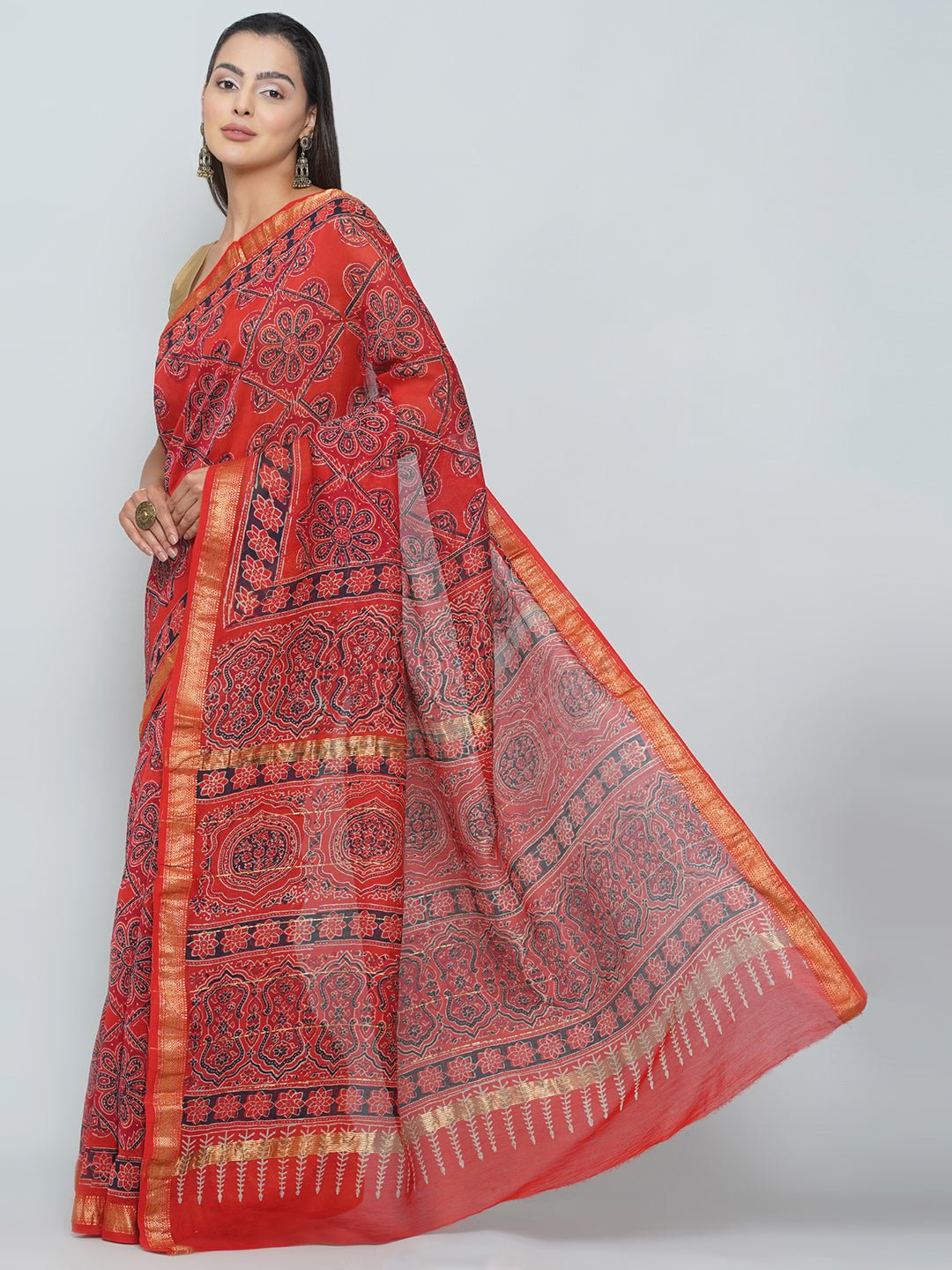 Maheshwari Cotton Saree -