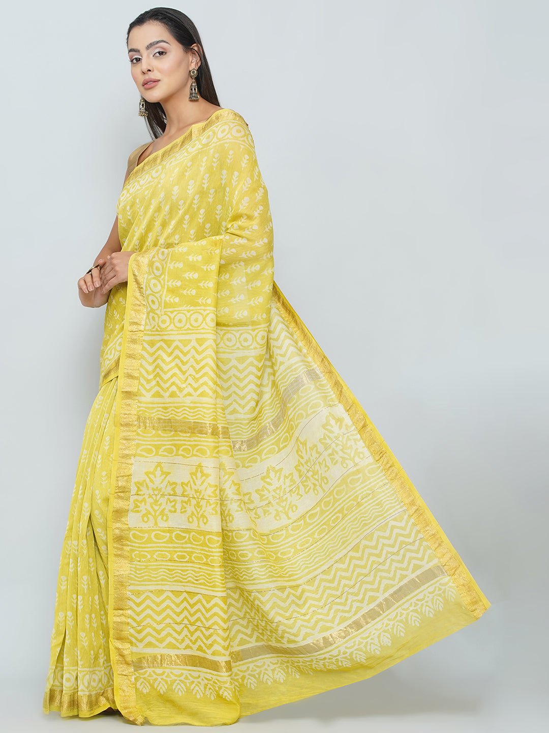 Chanderi Cotton Saree -