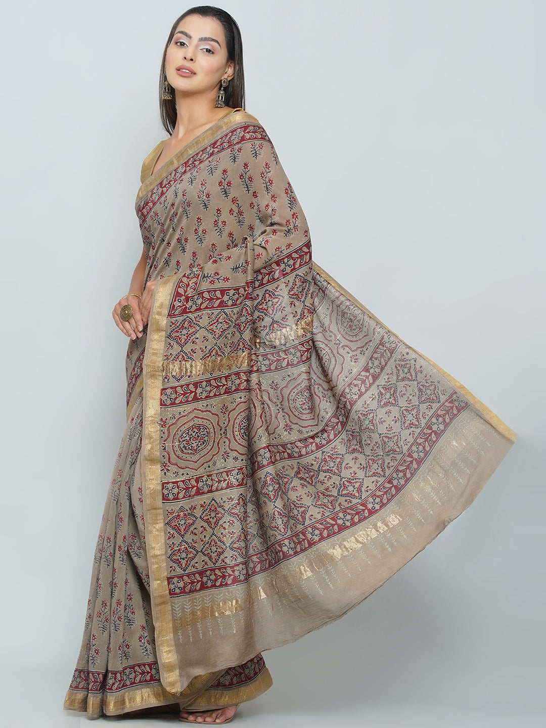 Maheshwari Cotton Saree