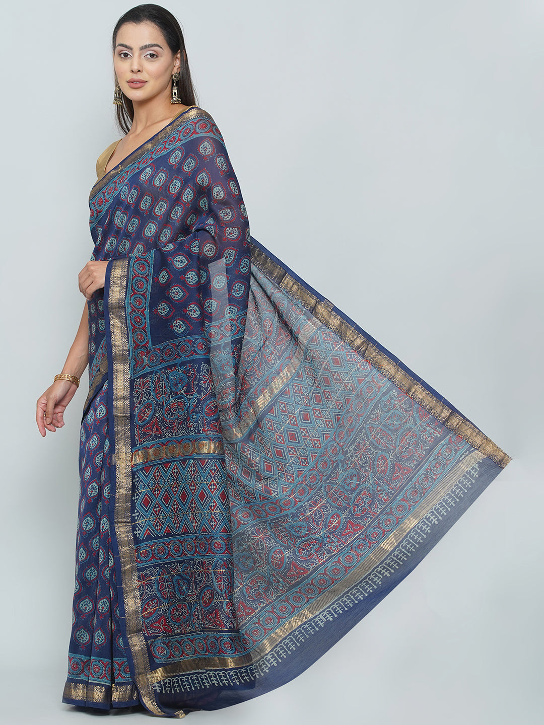 Maheshwari Cotton Saree