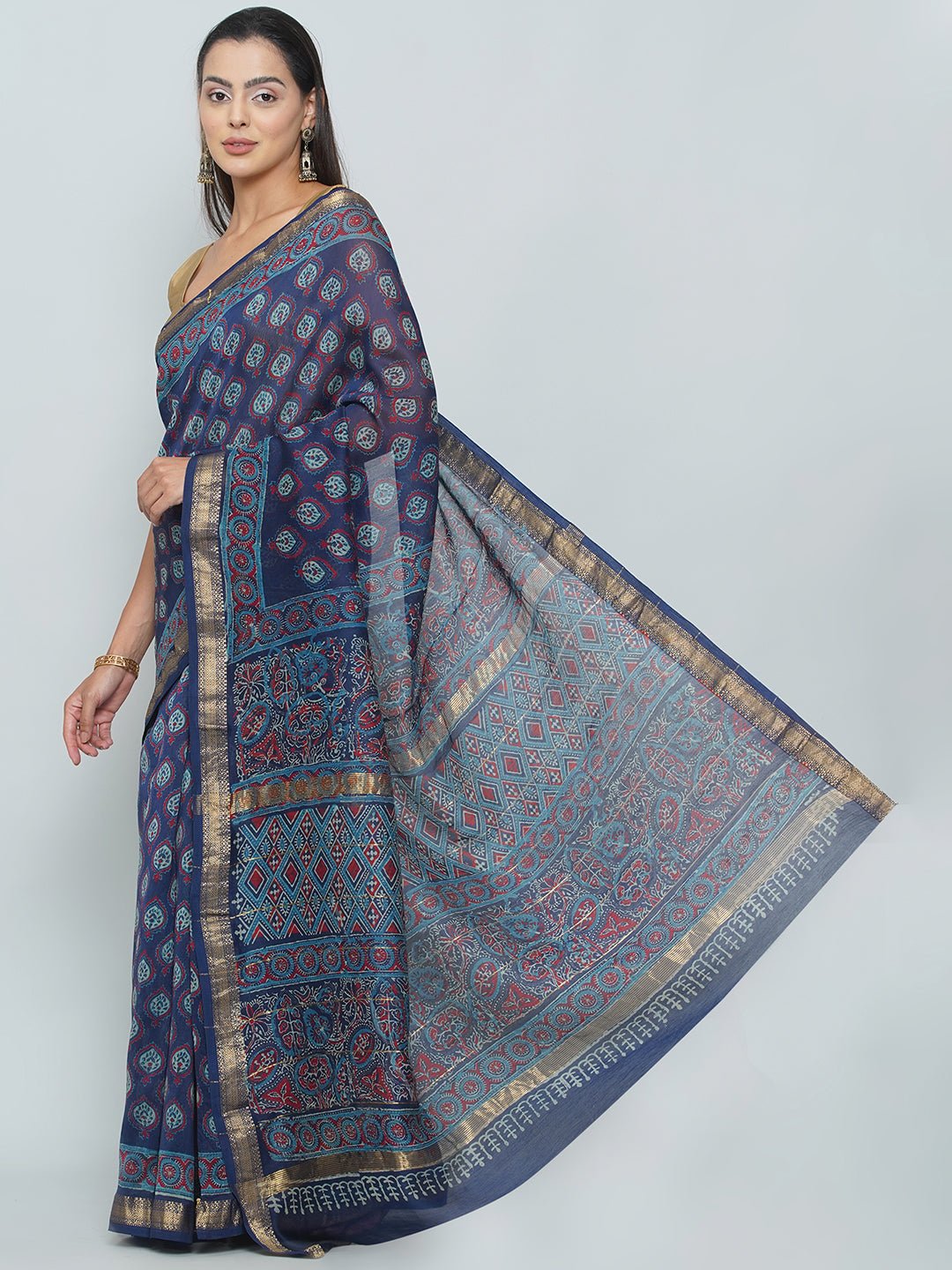 Maheshwari Cotton Saree -