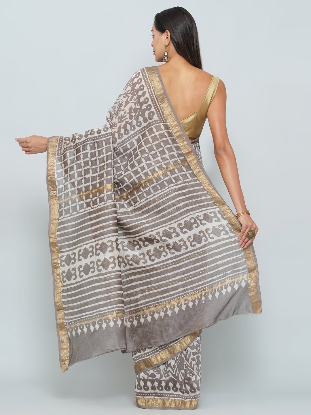 Chanderi Cotton Saree -