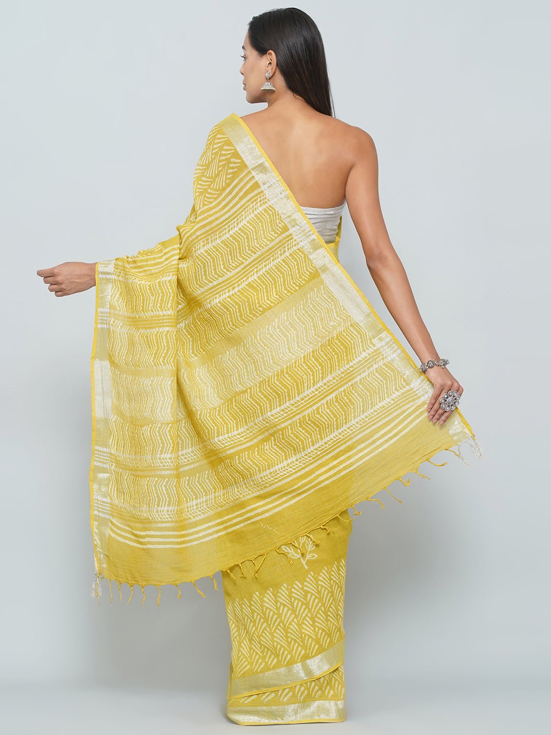 Linen Cotton Saree -