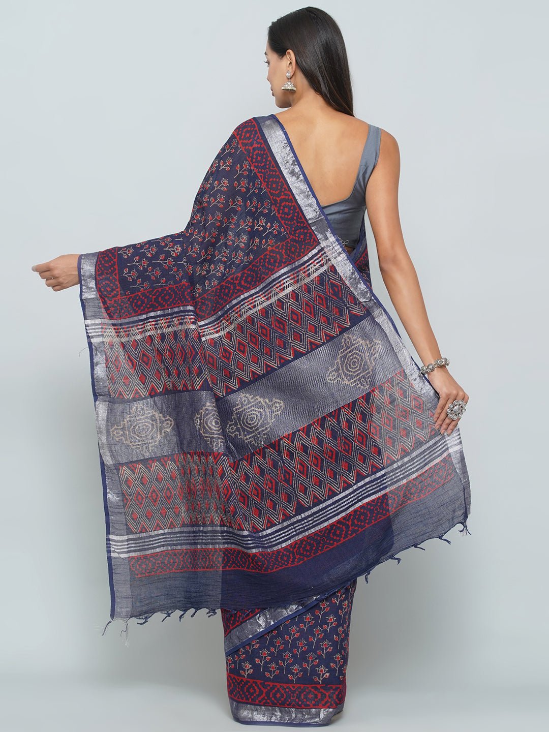 Linen Cotton Saree -