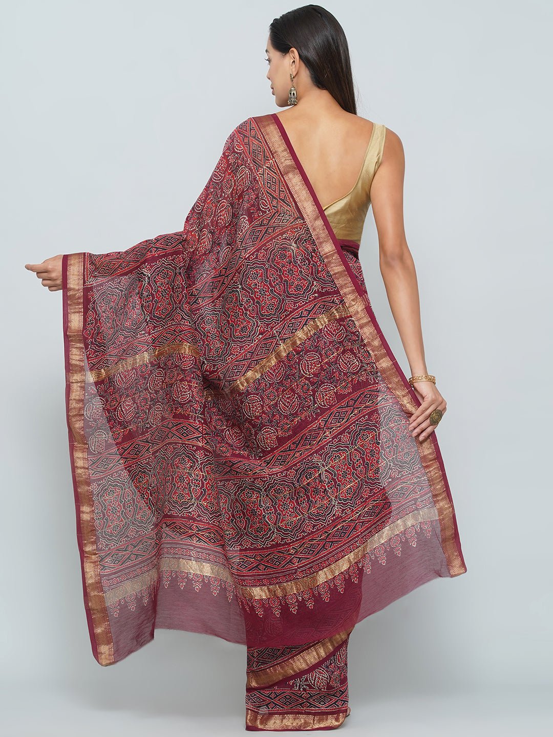 Maheshwari Cotton Saree -