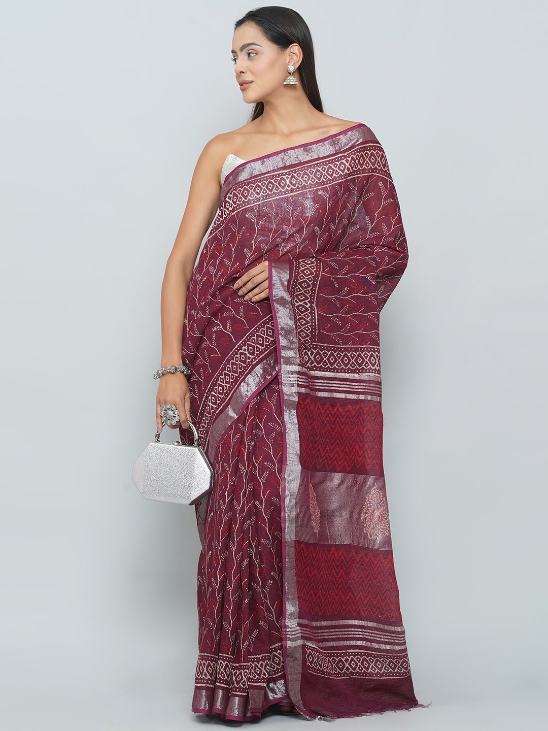Linen Cotton Saree -
