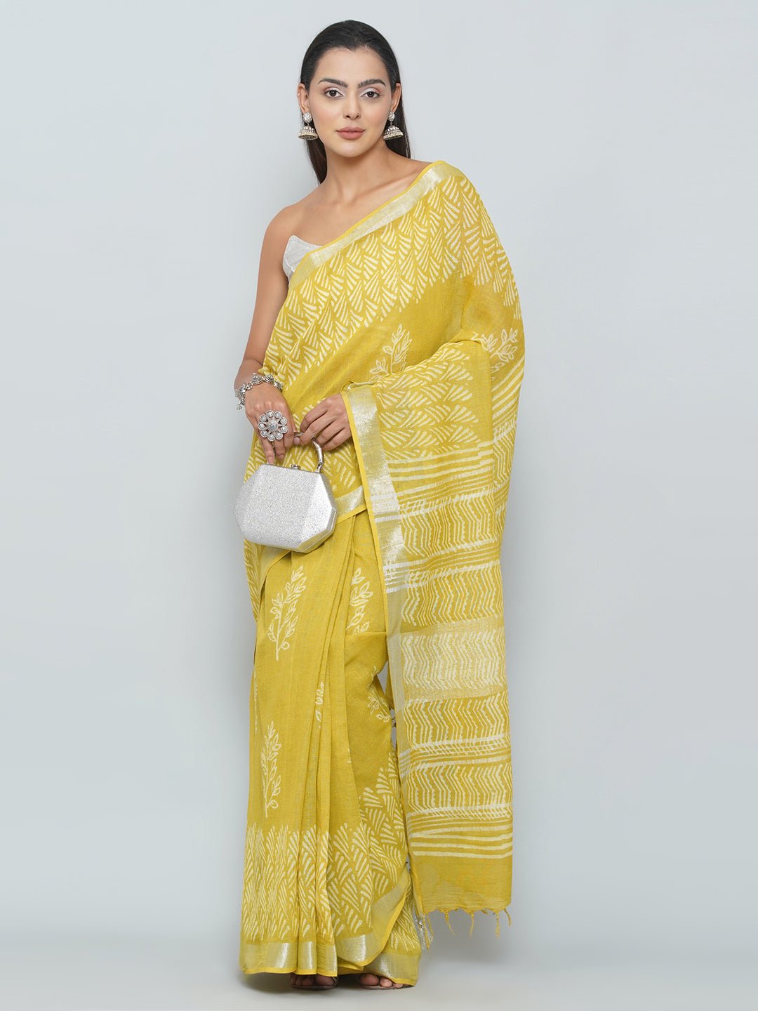 Linen Cotton Saree -