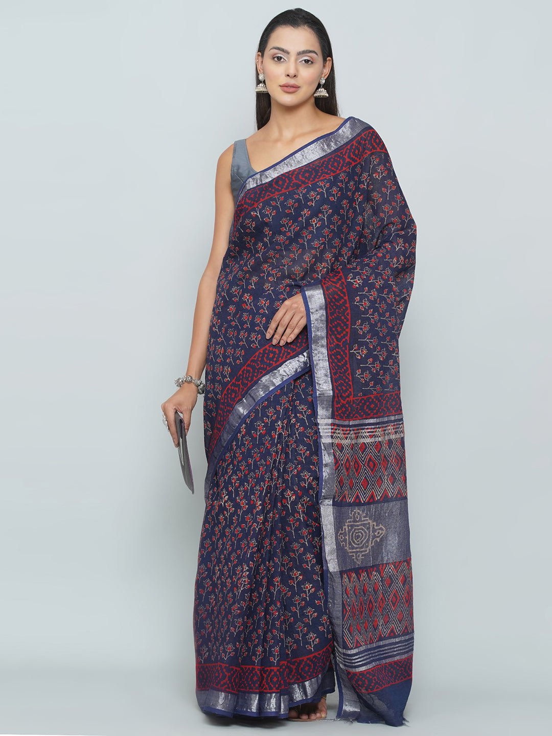 Linen Cotton Saree -