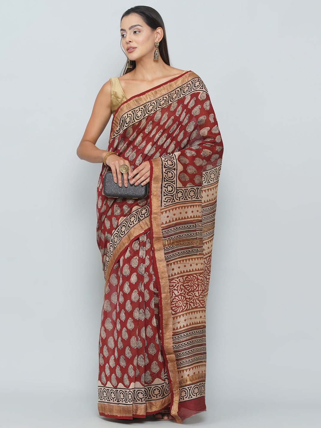 Maheshwari Cotton Saree -