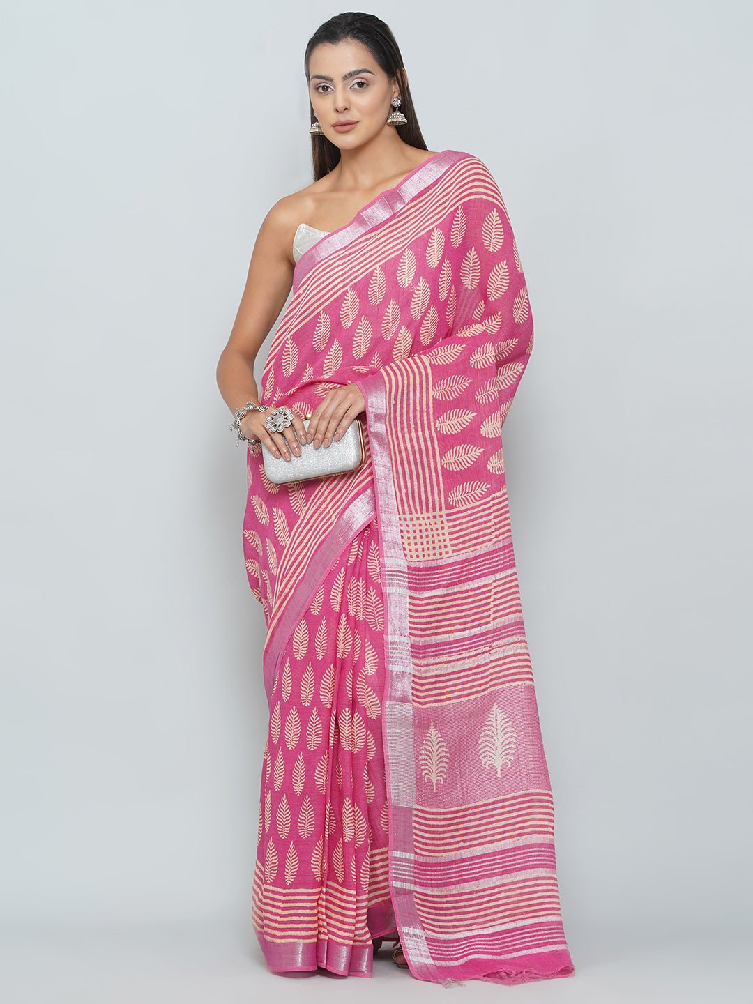 Linen Cotton Saree -