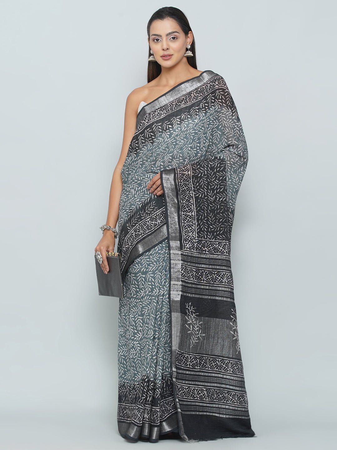 Linen Cotton Saree -
