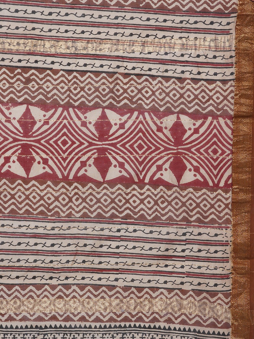 Maheshwari Cotton Saree -