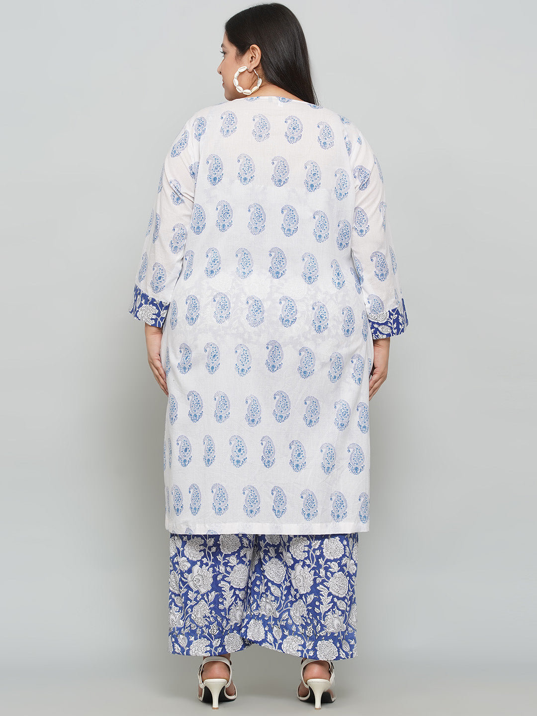 Blue Sanganeri 3 Piece Set