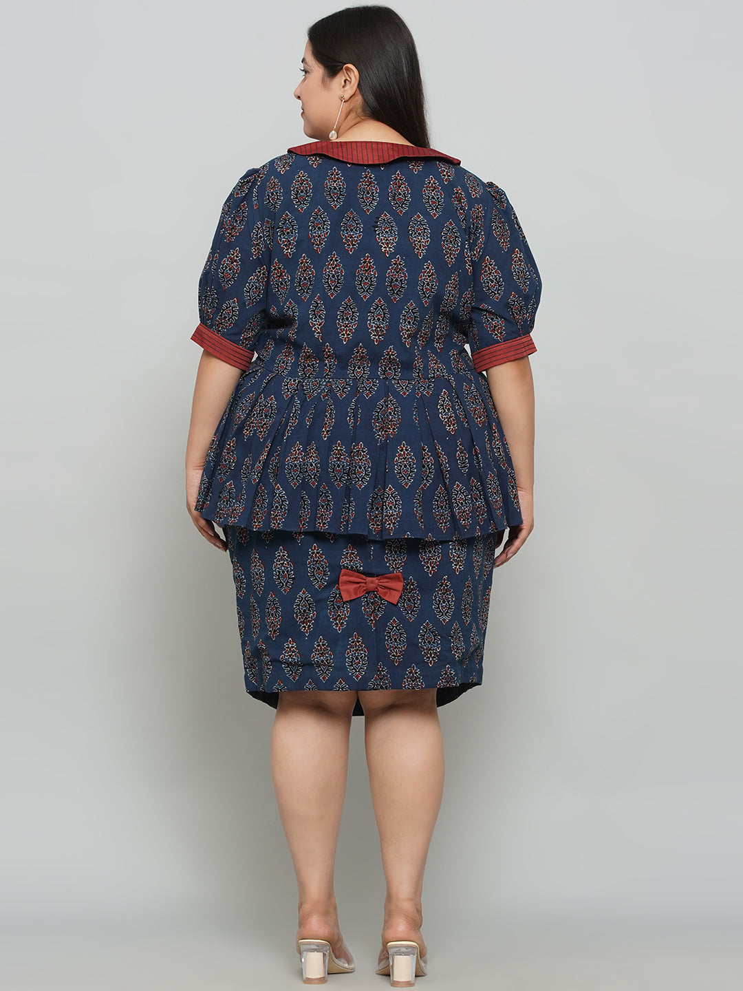 Indigo Ajrakh Skirt & Top