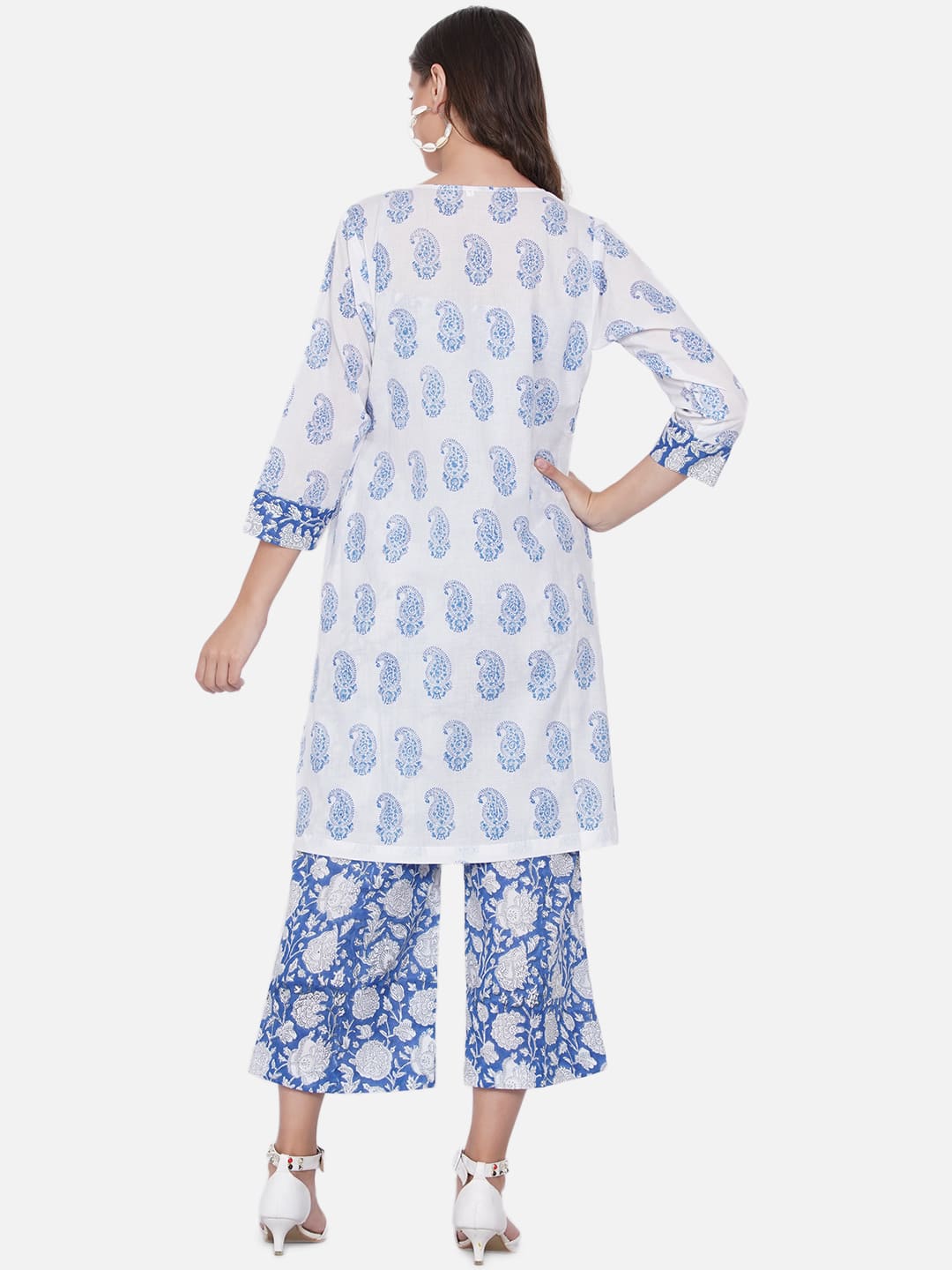 Blue Sanganeri 3 Piece Set