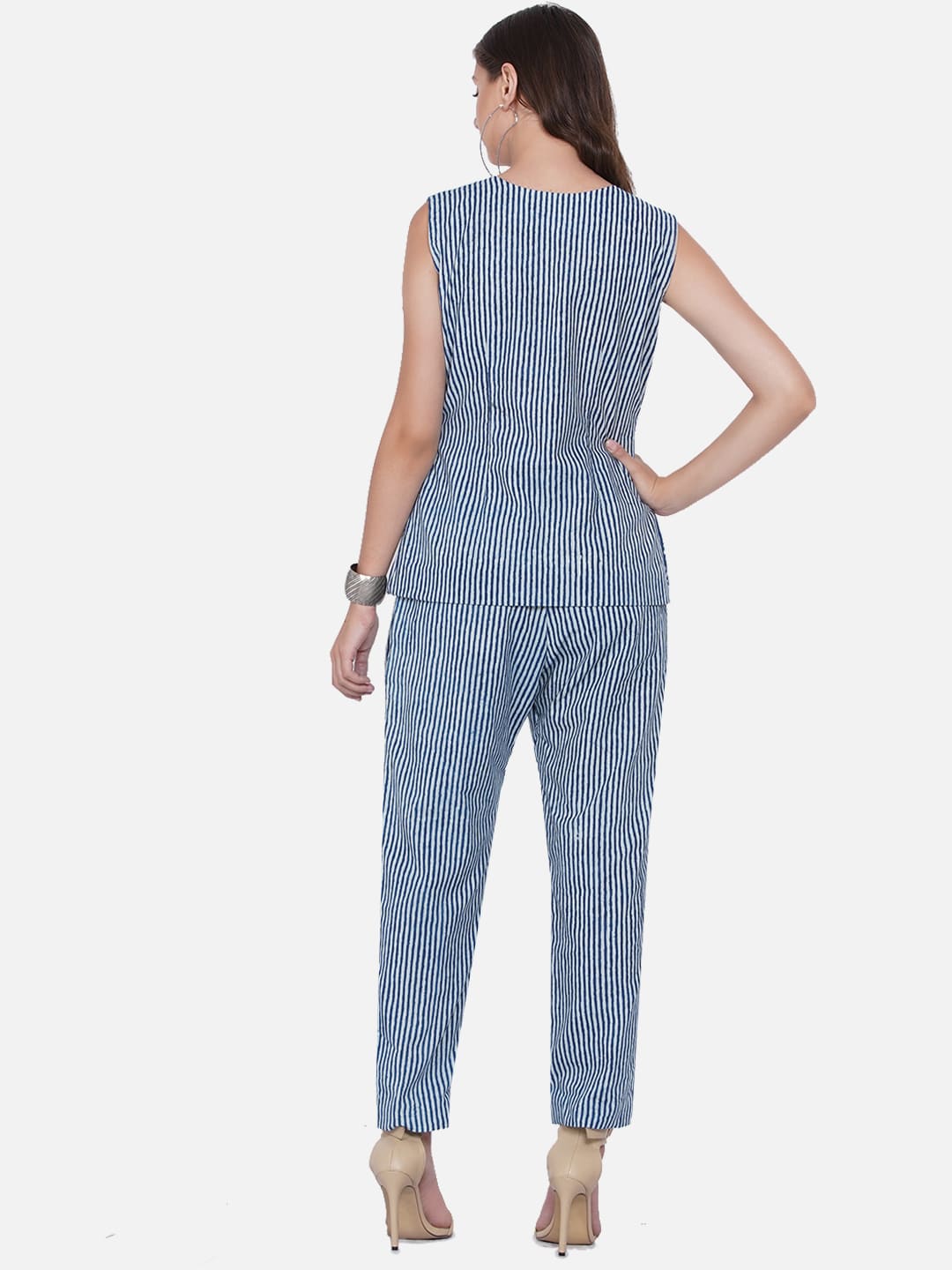 Indigo Stripe Co-ord Set