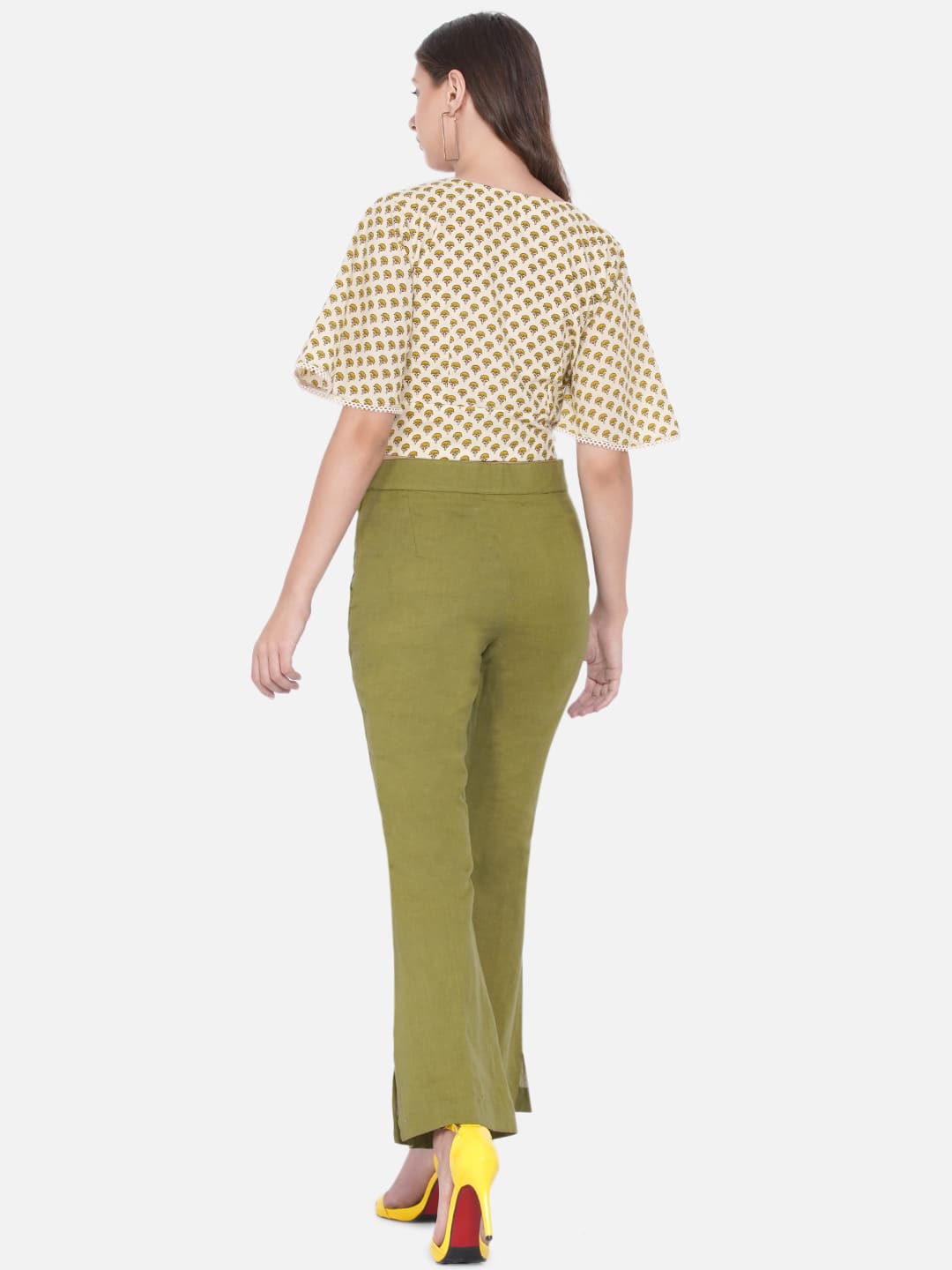 Bagru Olive Co-ord Set