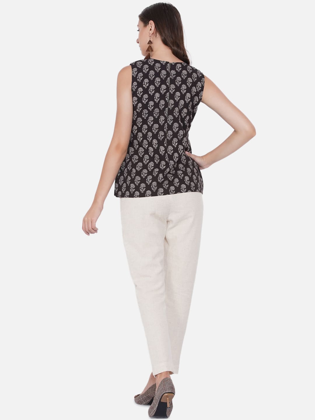 Black and Off White Bagru Co-ord Set