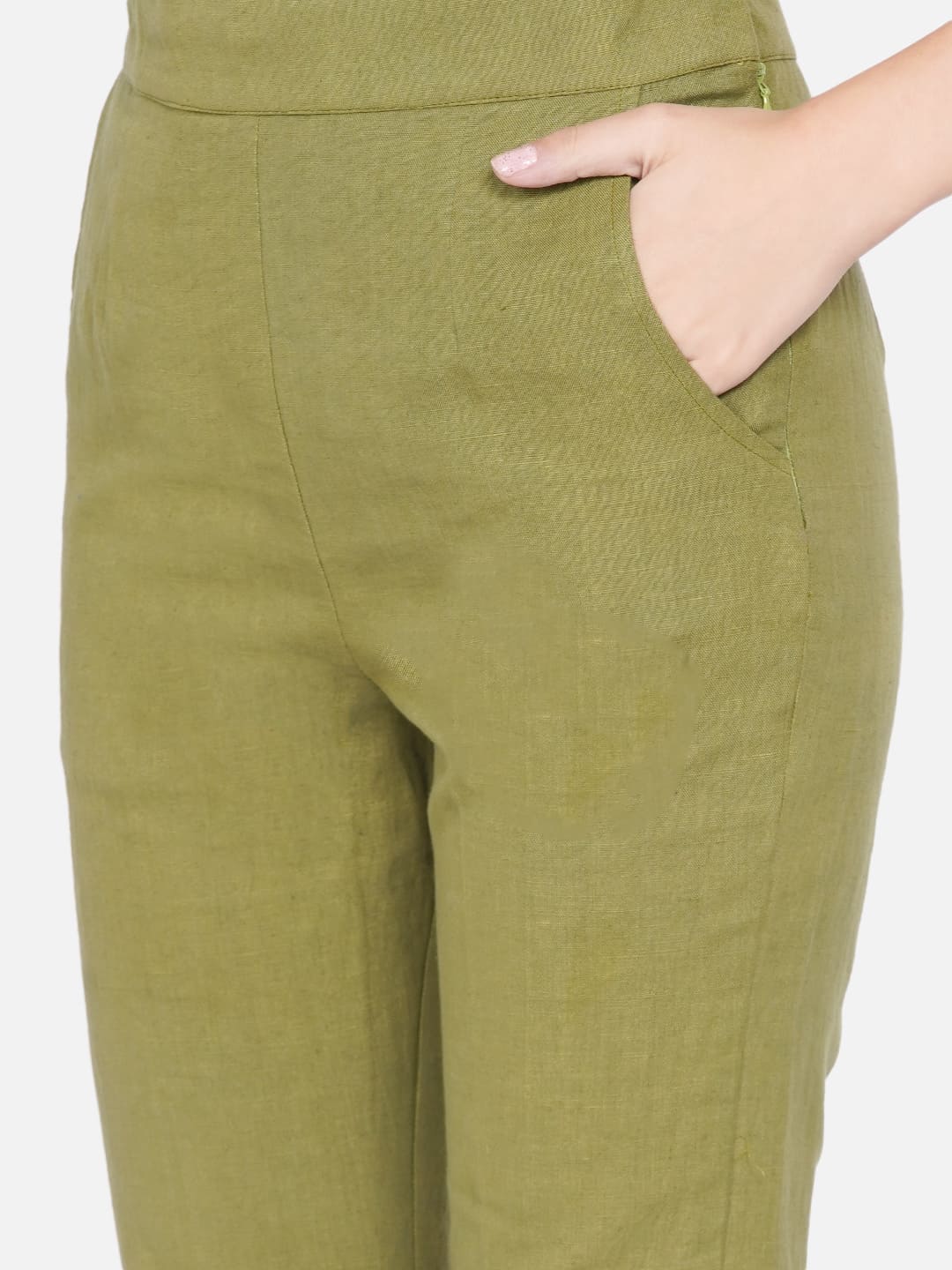Bagru Olive Co-ord Set