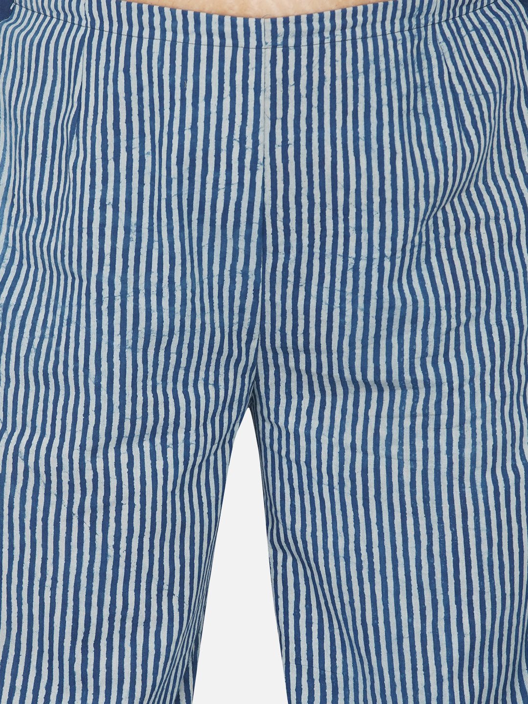 Indigo Dabu High-Low Jogger style co-ord set -