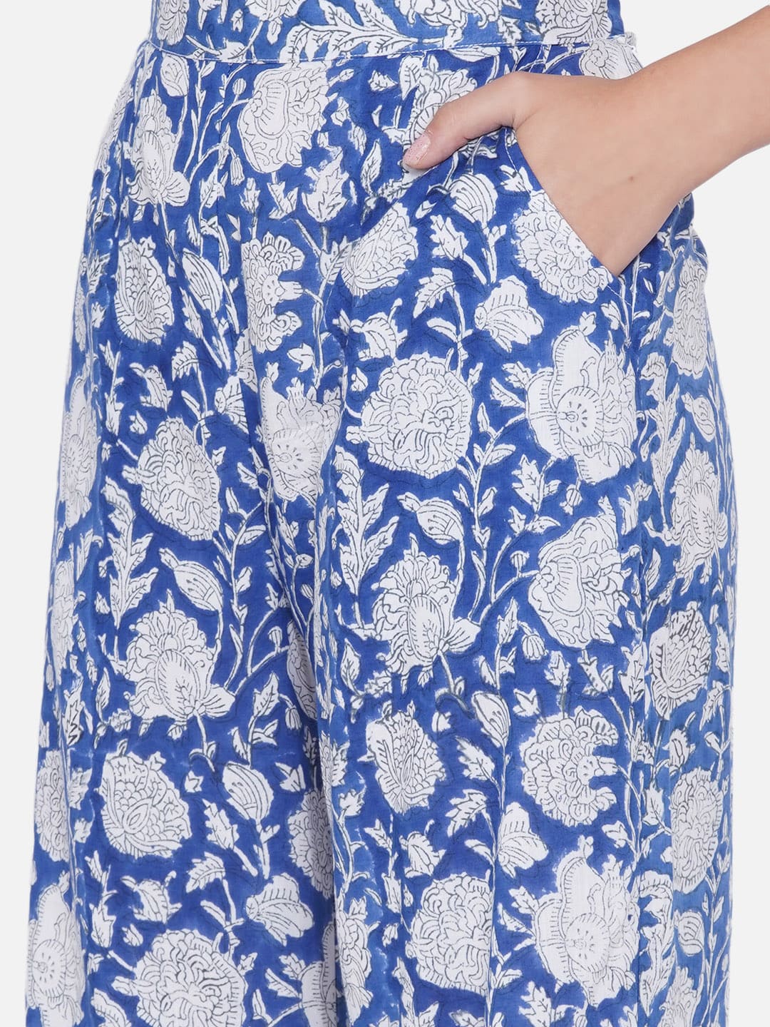 Blue Sanganeri 3 Piece Set