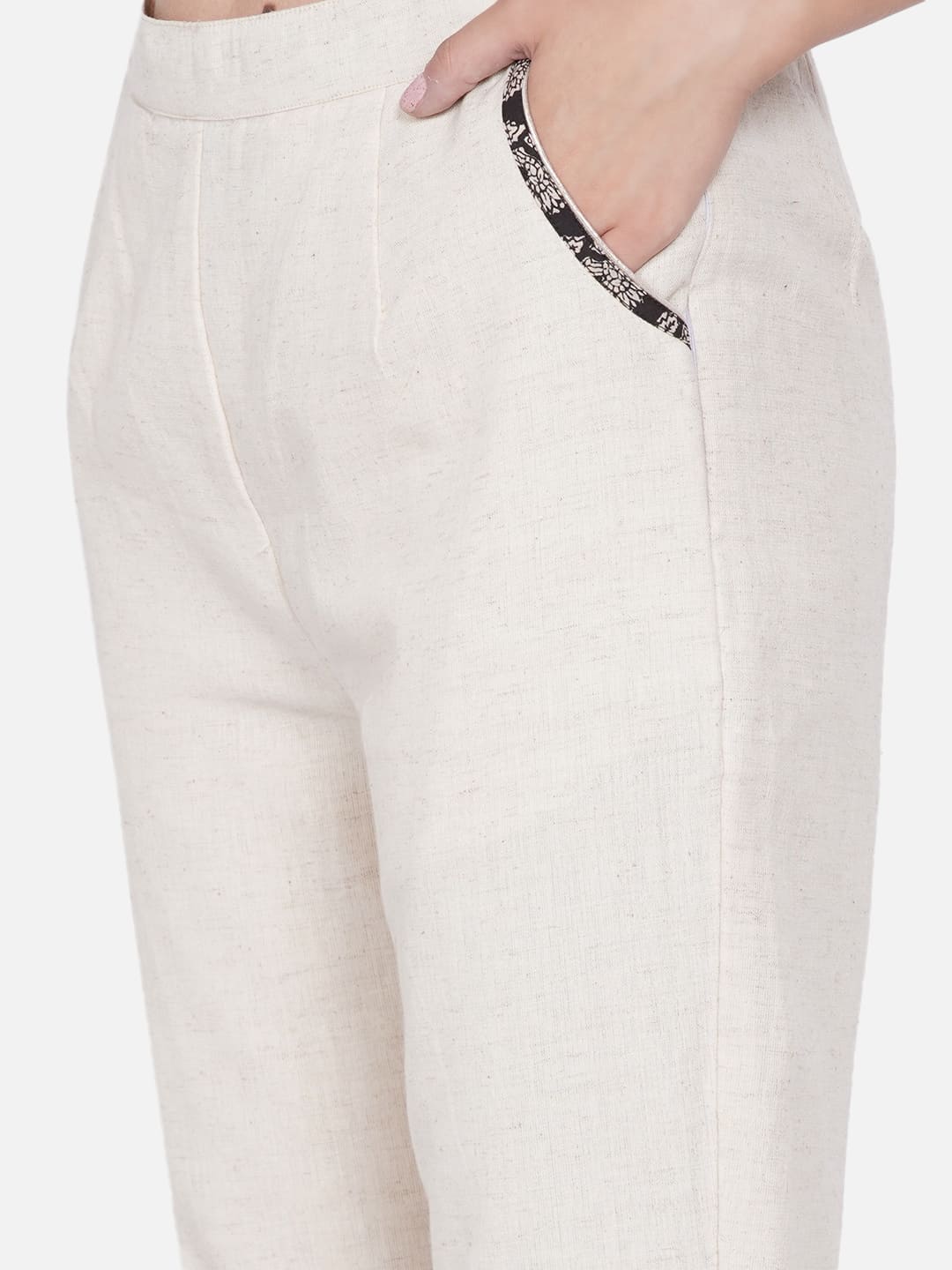 Black and Off White Bagru Co-ord Set