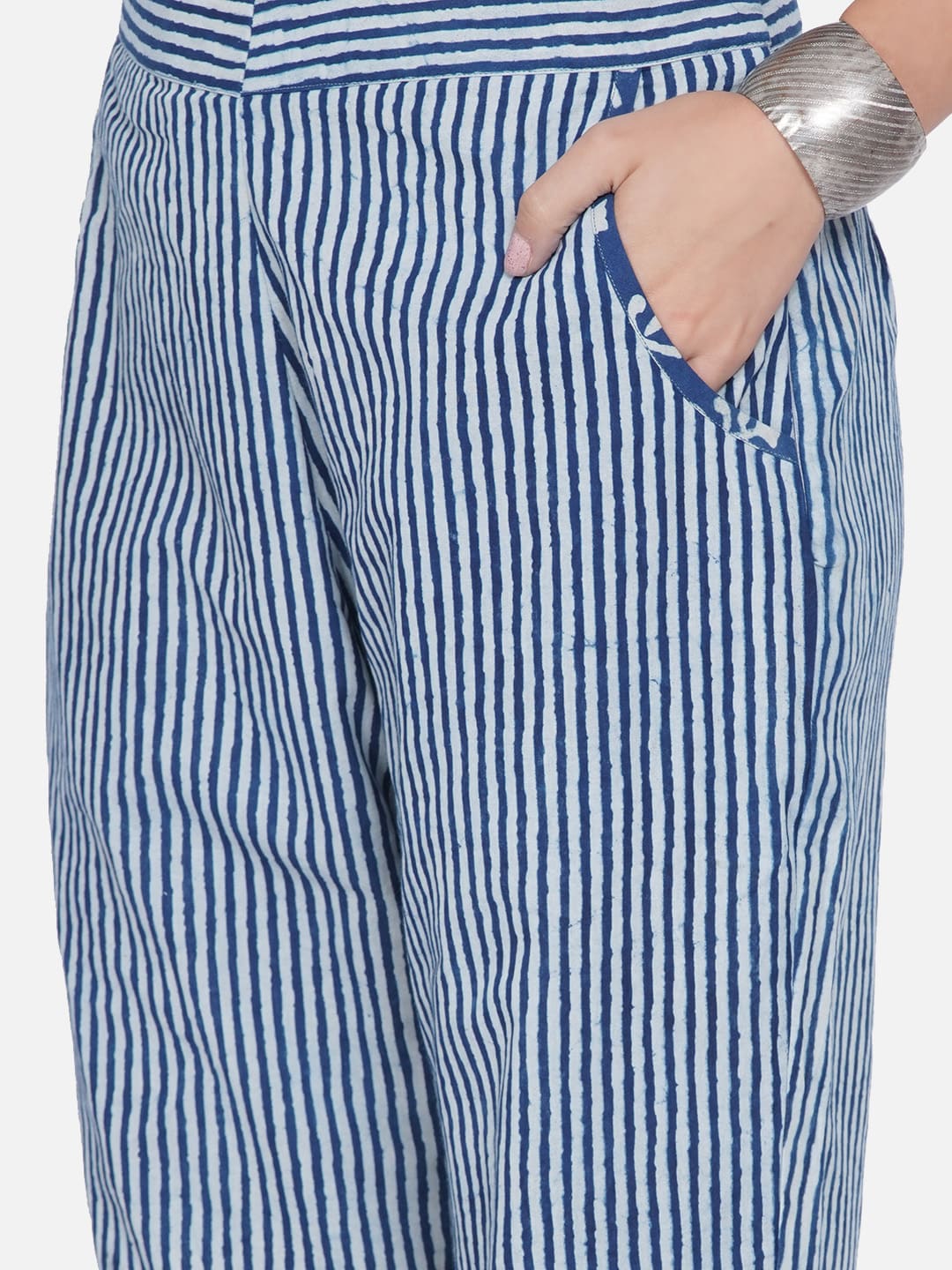 Indigo Stripe Co-ord Set