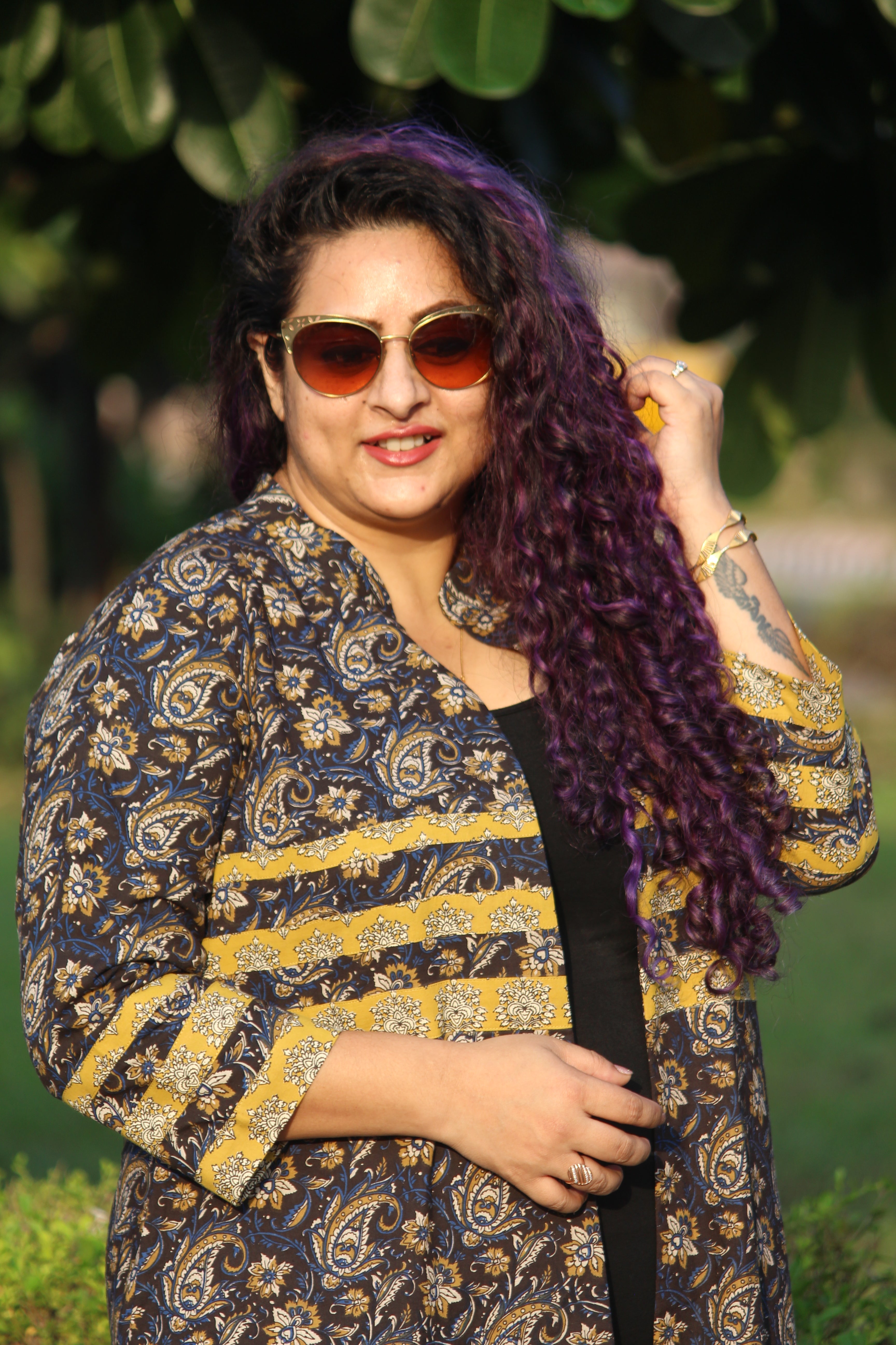 Black Bagru Kalamkari Handblock Printed Knee Length Cotton shrug
