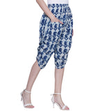 Indigo Dabu Paisley Handblock printed cotton pants