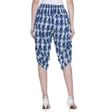 Indigo Dabu Paisley Handblock printed cotton pants