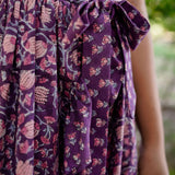 Purple Sanganeri Wrap Dress